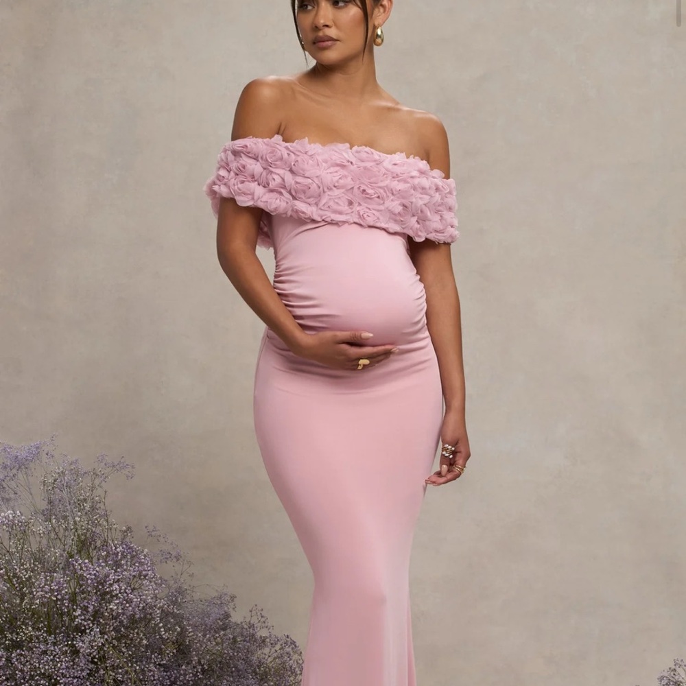 Club L London Pink Strapless Dress